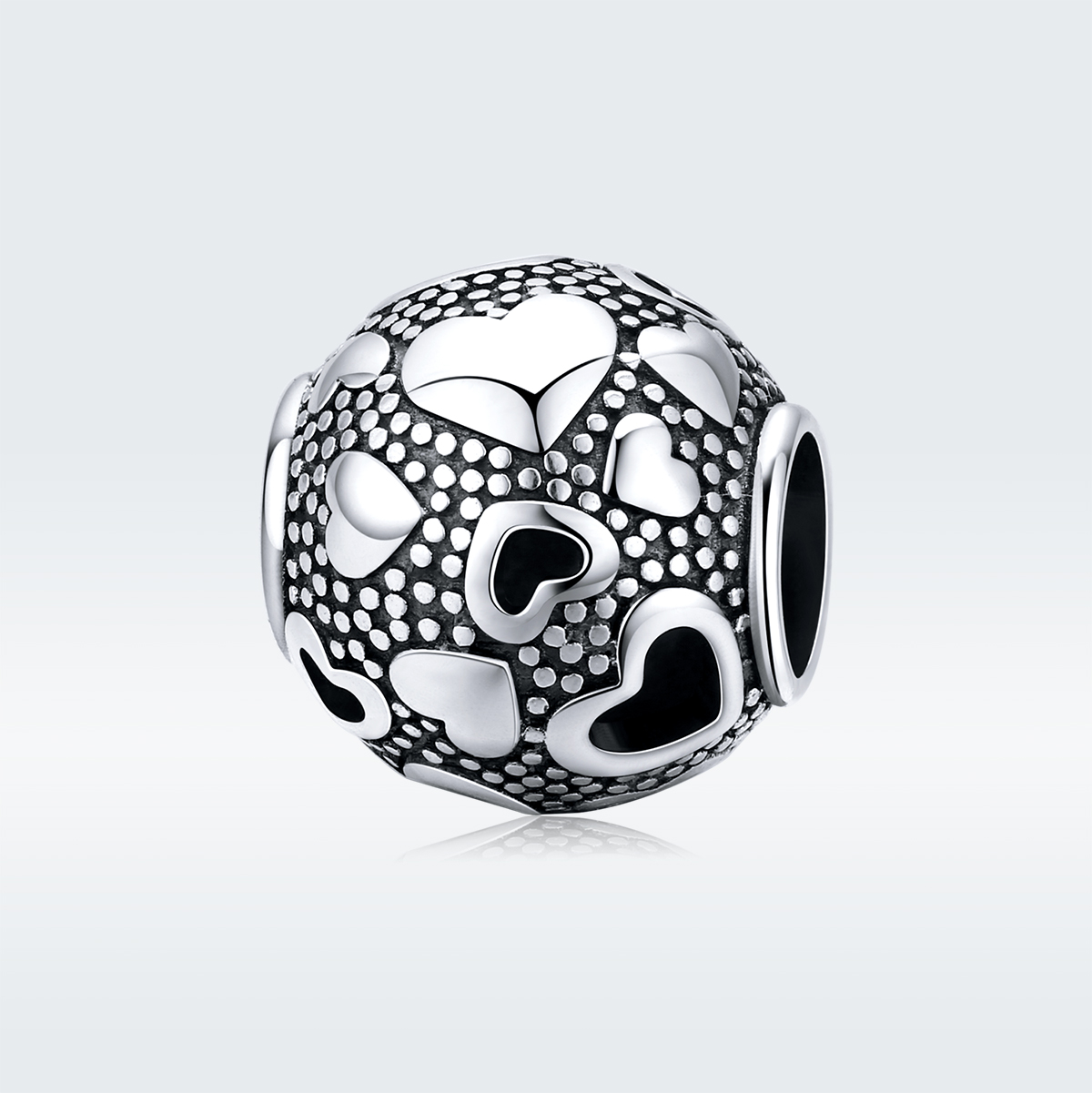 Pandora Style Retro Hart Bedel - SCC1451