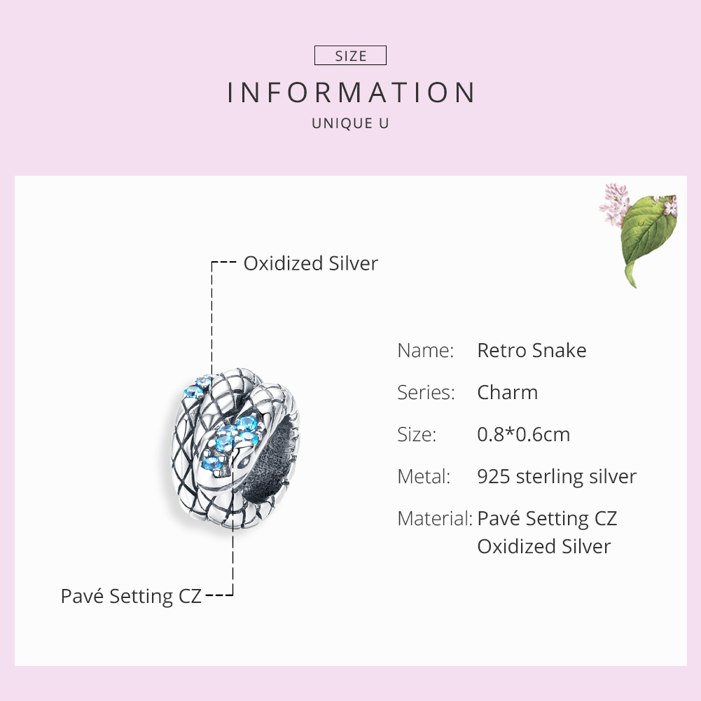 Pandora Style Retro Slang Bedel - SCC1351