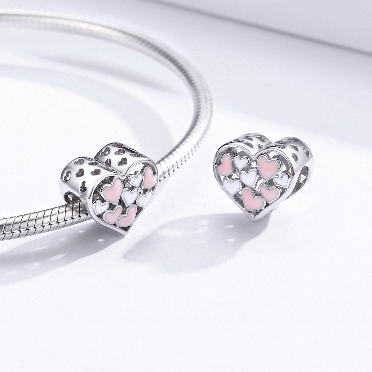 Pandora Style Romantiek Hart Bedel - SCC1423