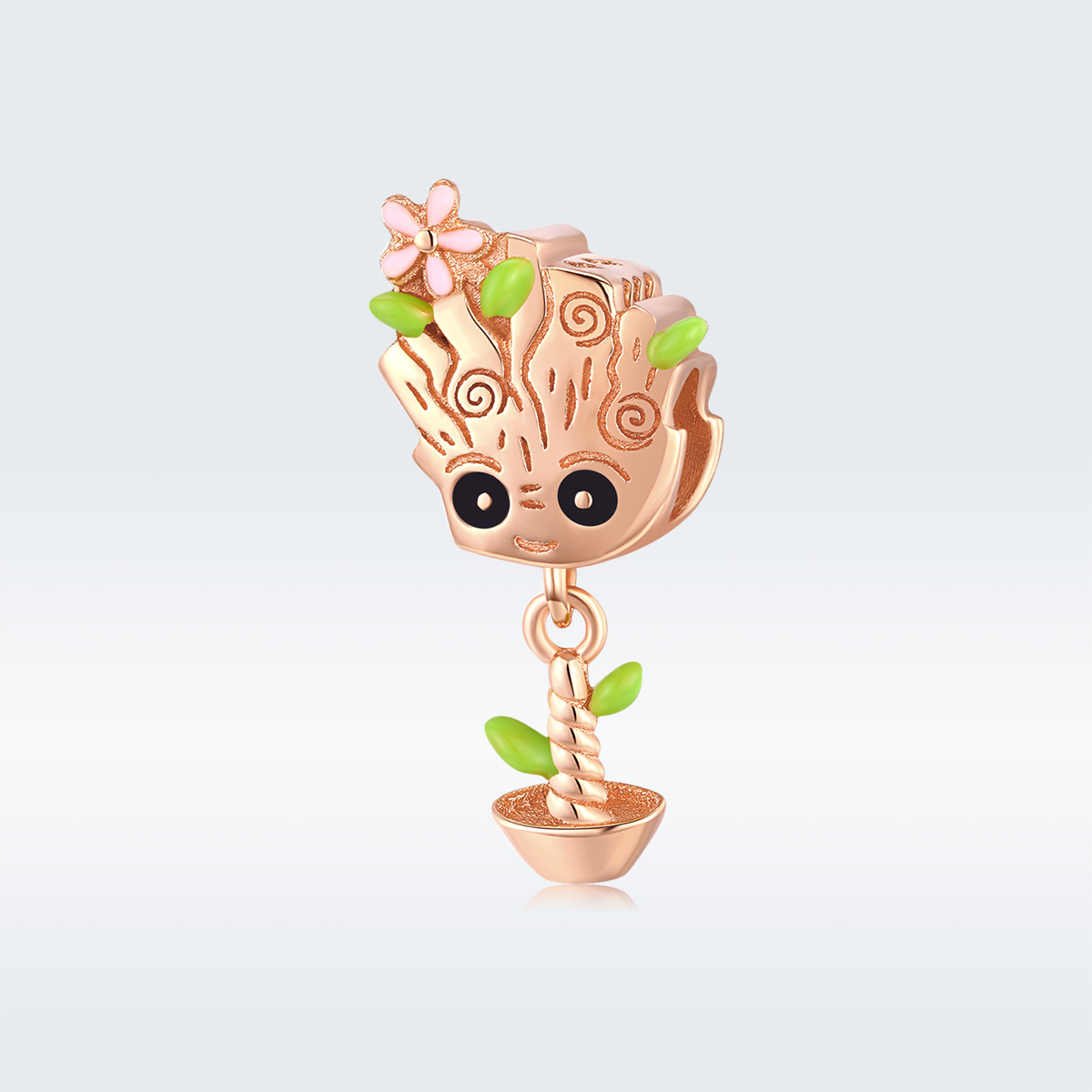 Pandora Style Rose Baby Groot Bedel - BSC130