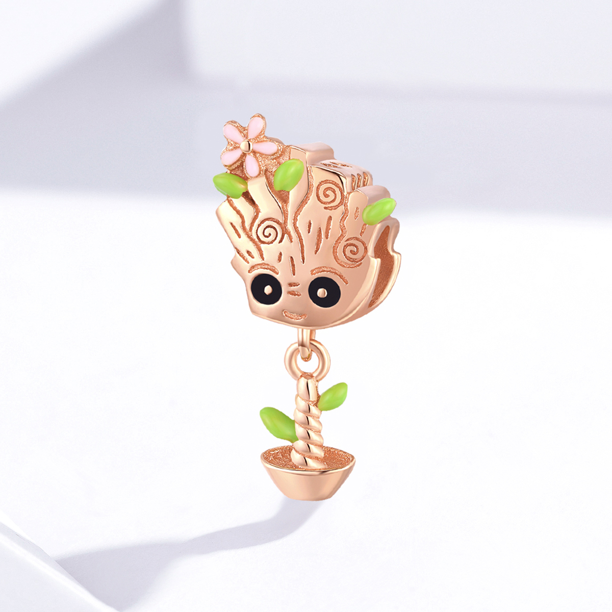 Pandora Style Rose Baby Groot Bedel - BSC130