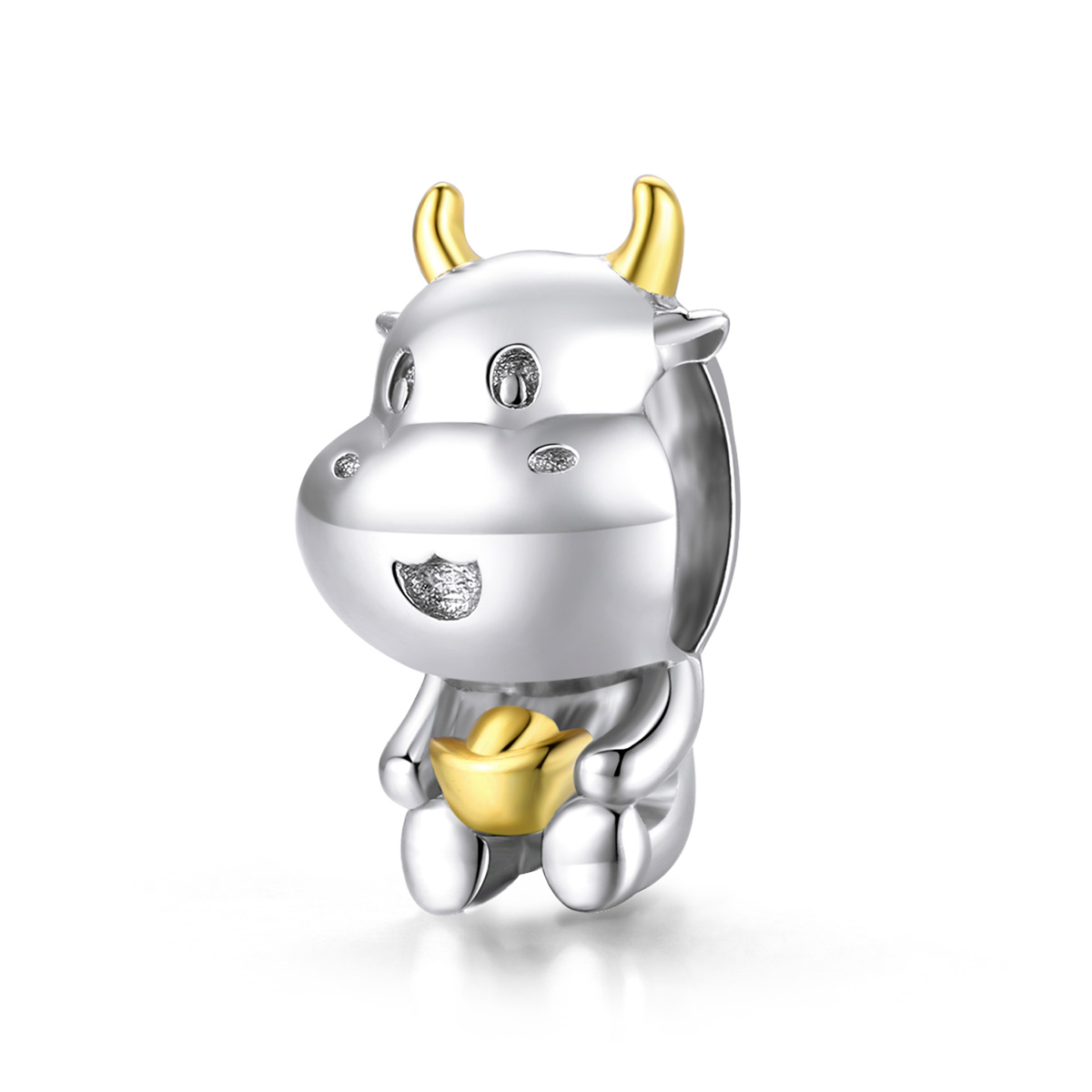 Pandora Style Two-tone Lucky Cow Bedel - SCC1709