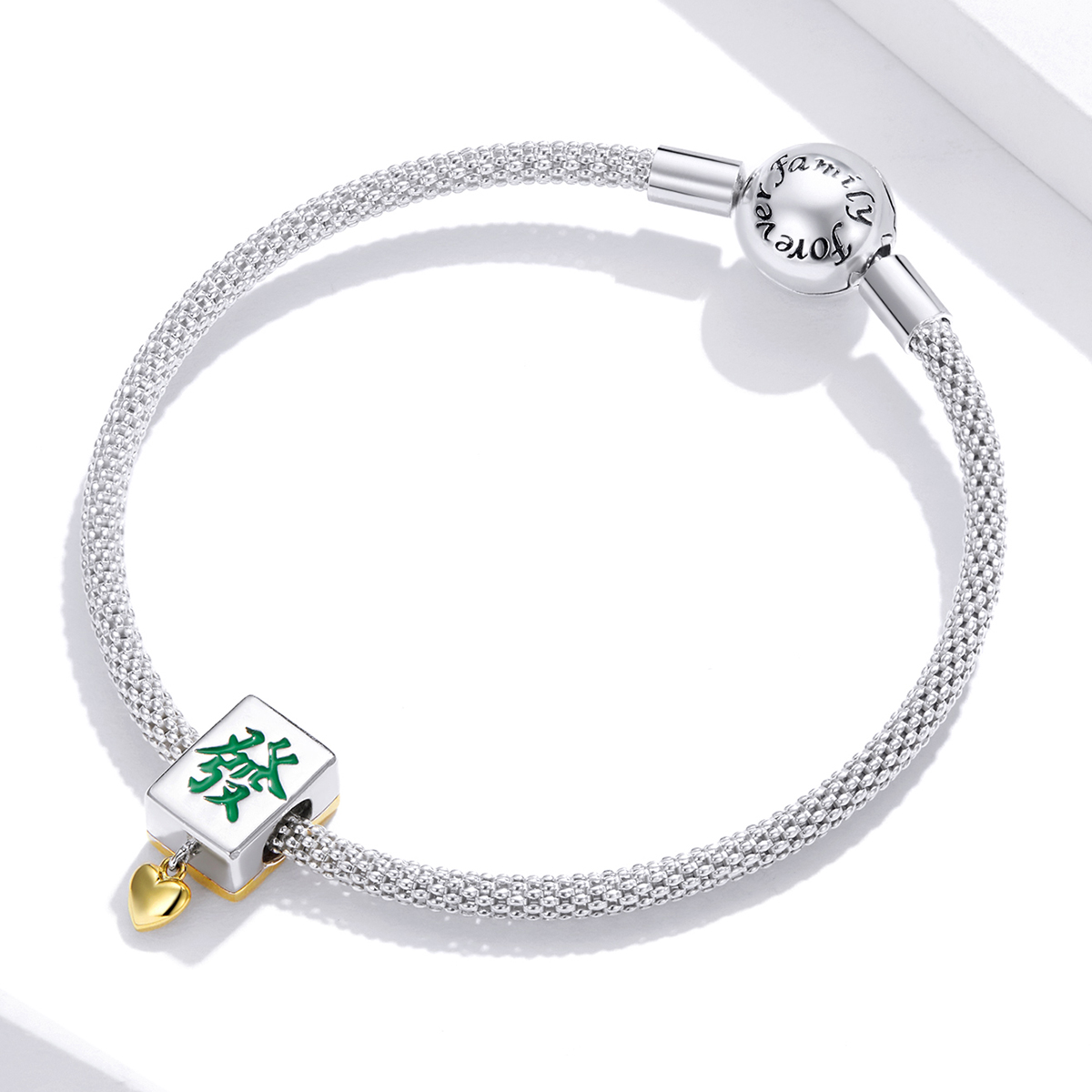 Pandora Style Two-tone Mahjong-tegels Bedel - SCC1751