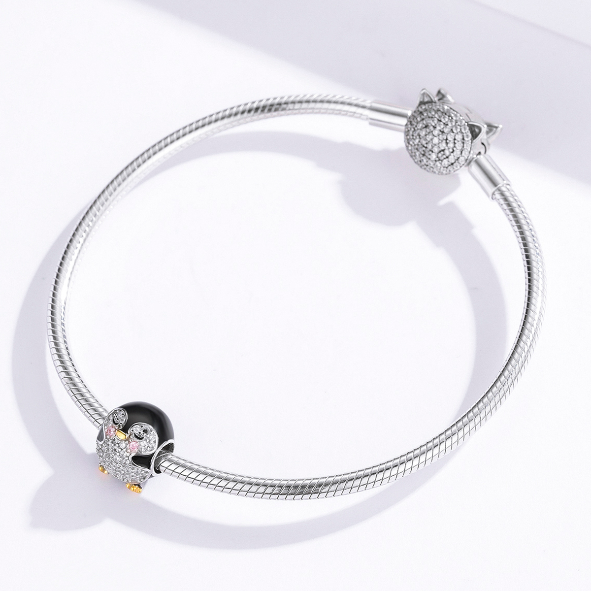 Pandora Style Two-tone pinguïn Bedel - BSC126