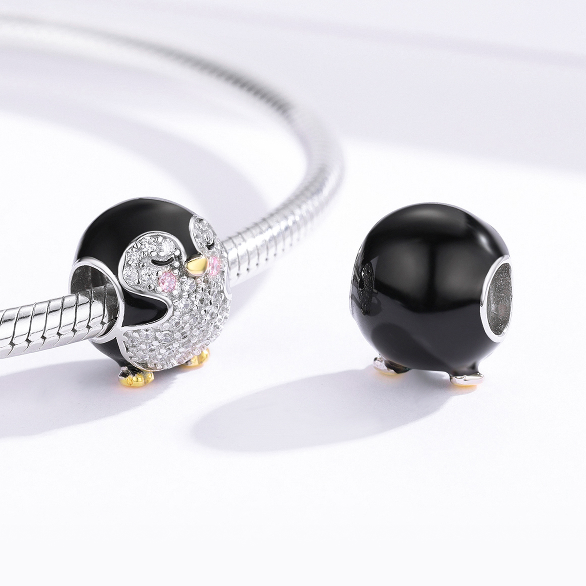 Pandora Style Two-tone pinguïn Bedel - BSC126