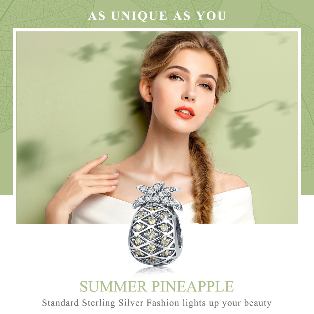 Pandora Style Zomer Ananas Bedel - SCC936