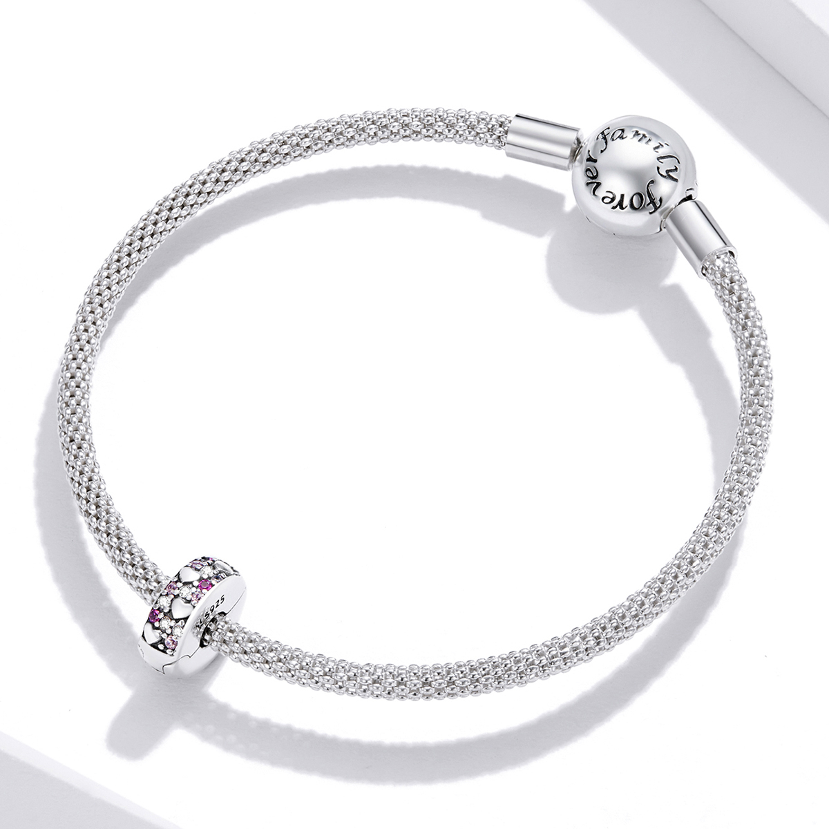 Pandora Style stralende liefde Clip Bedel - SCC1745