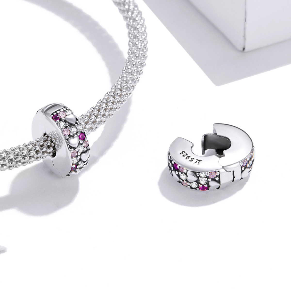 Pandora Style stralende liefde Clip Bedel - SCC1745