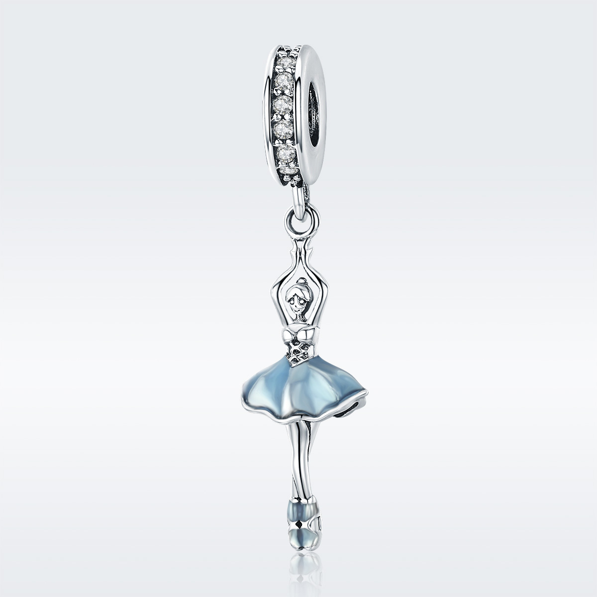 Pandora Style Ballerina Hangende Bedel - SCC514