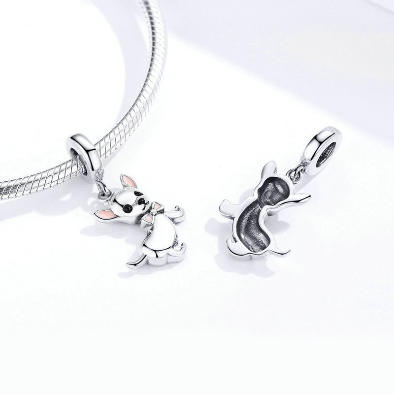 Pandora Style Chihuahua Hangende Bedel - SCC1317