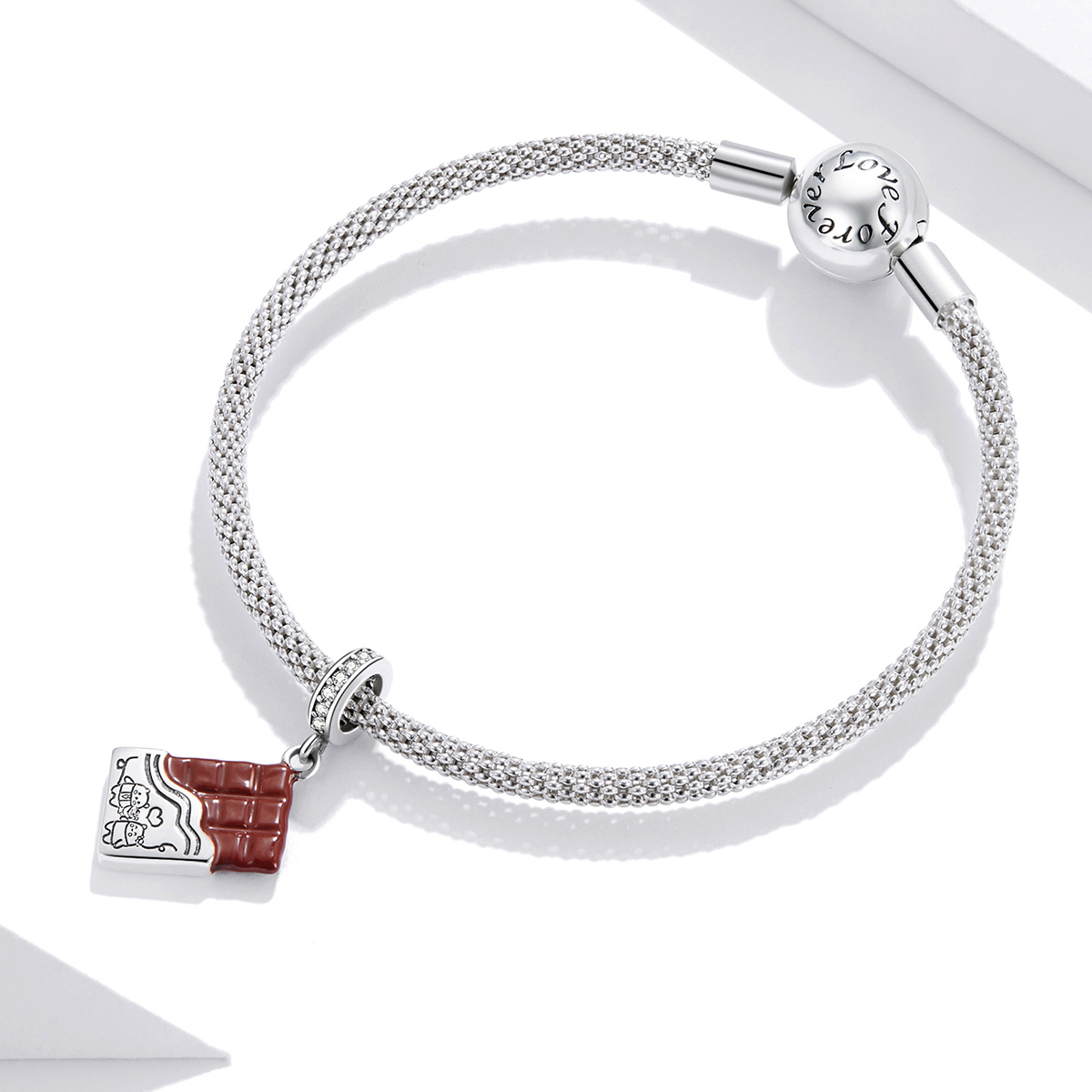 Pandora Style Chocolade liefde Hangende Bedel - SCC1782