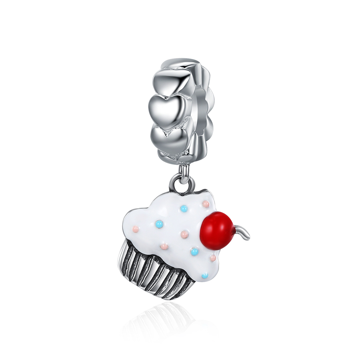 Pandora Style Cupcakes Hangende Bedel - SCC350