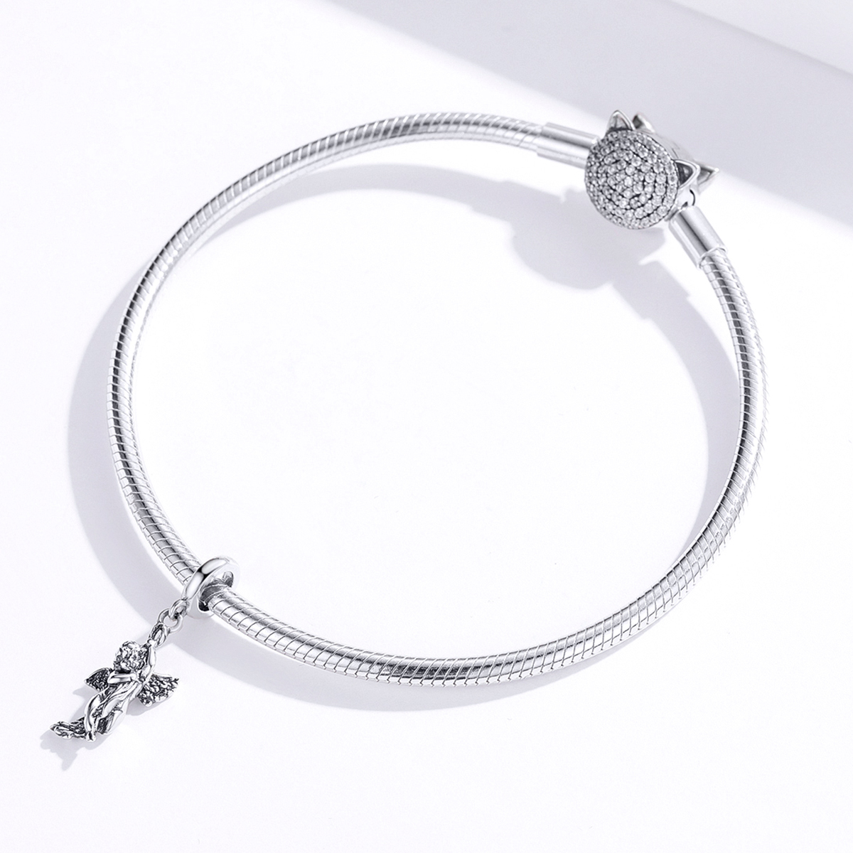 Pandora Style Cupido Hangende Bedel - SCC1405