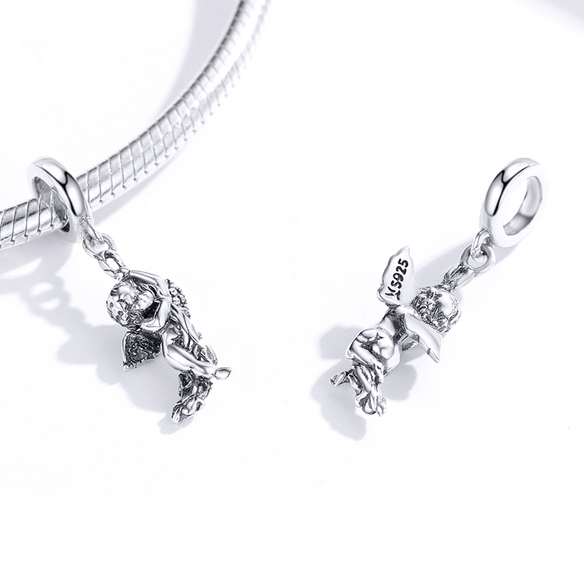 Pandora Style Cupido Hangende Bedel - SCC1405