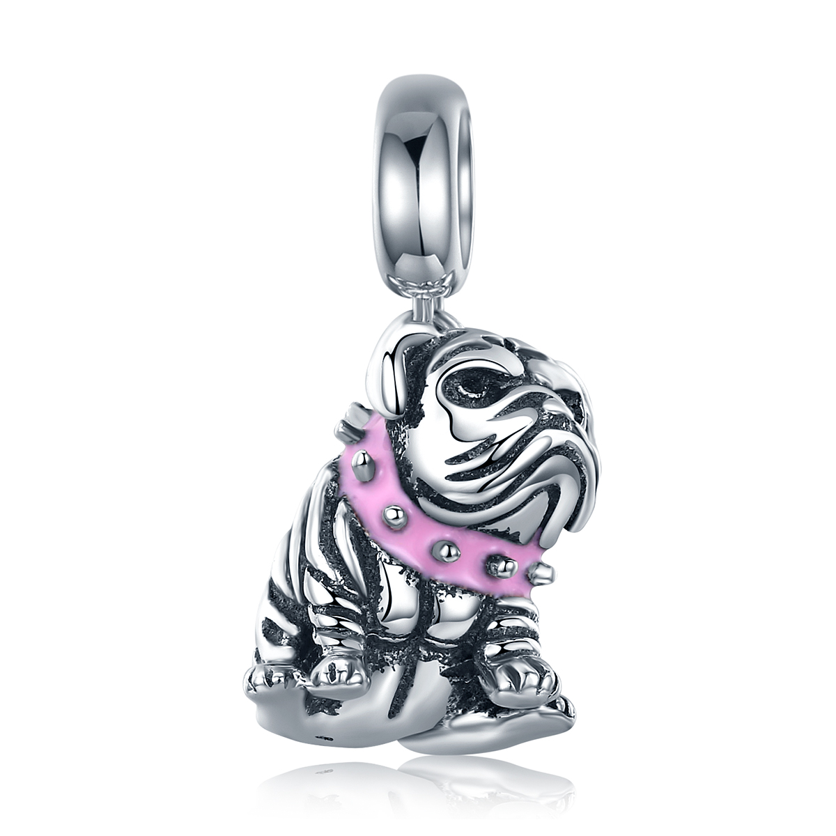 Pandora Style Engelse Bulldogs Hangende Bedel - SCC552