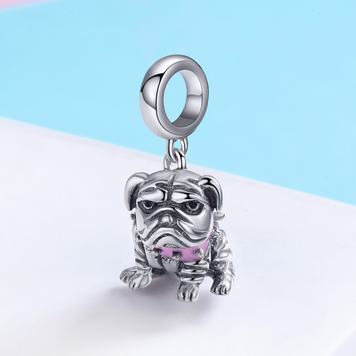 Pandora Style Engelse Bulldogs Hangende Bedel - SCC552