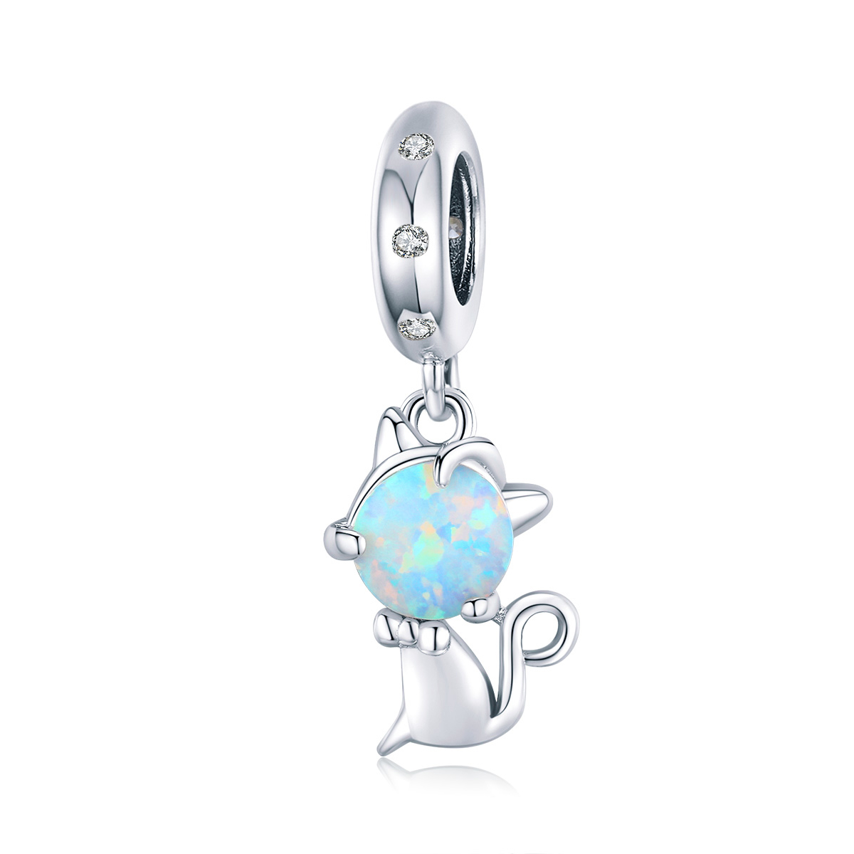 Pandora Style Geliefde Kitty Hangende Bedel - BSC235