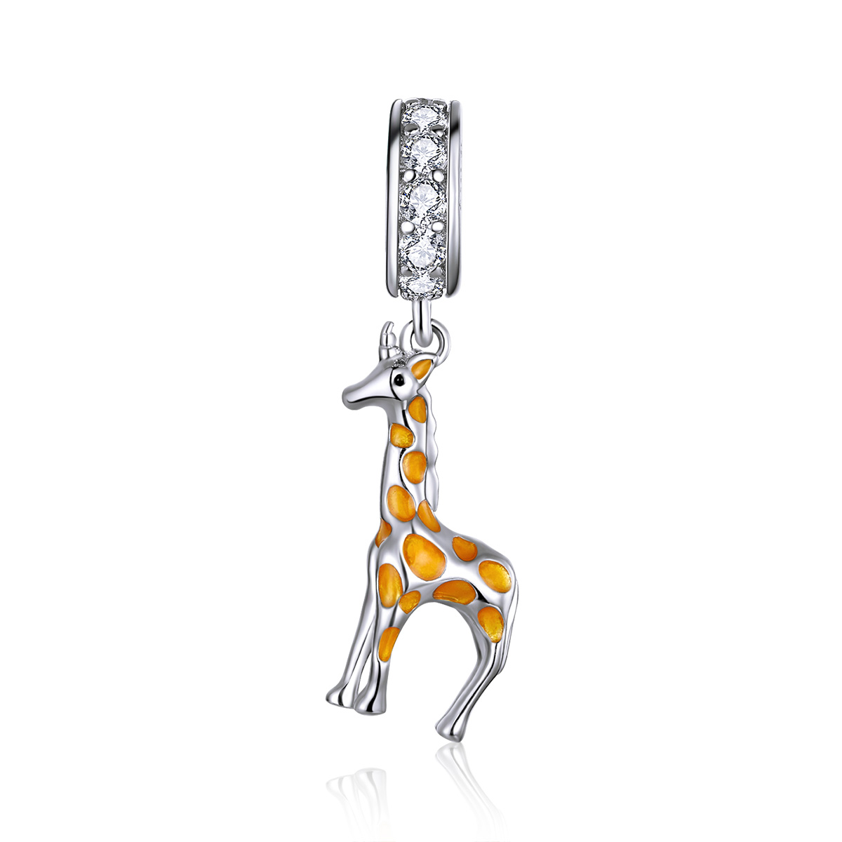 Pandora Style Giraffe Hangende Bedel - BSC258