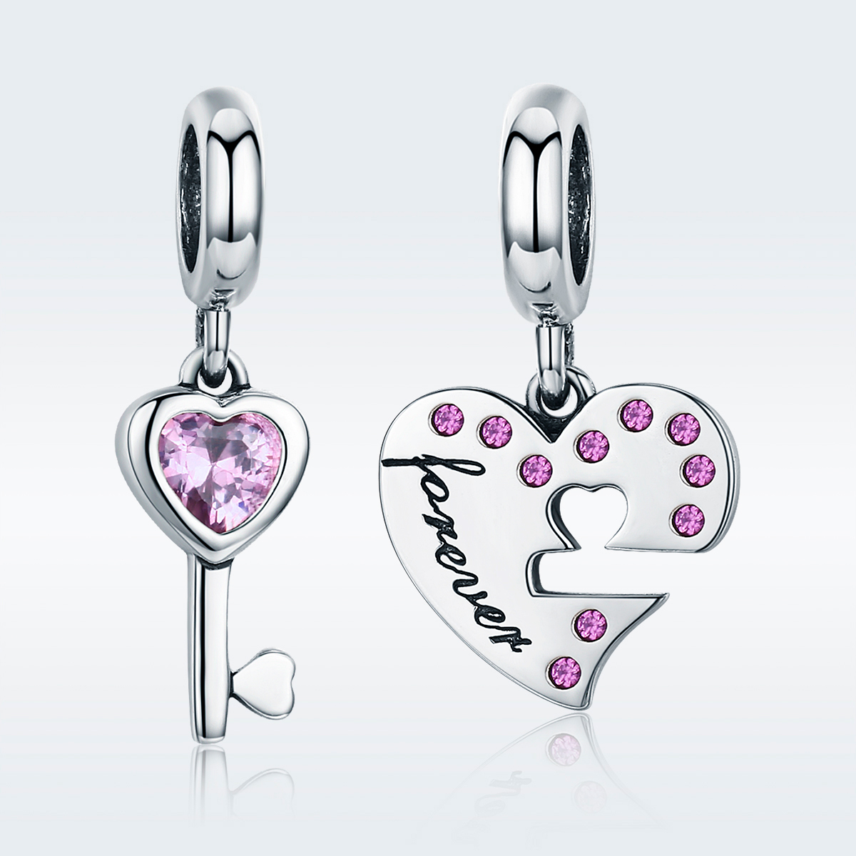 Pandora Style Hart Lepel Hangende Bedel - SCC638