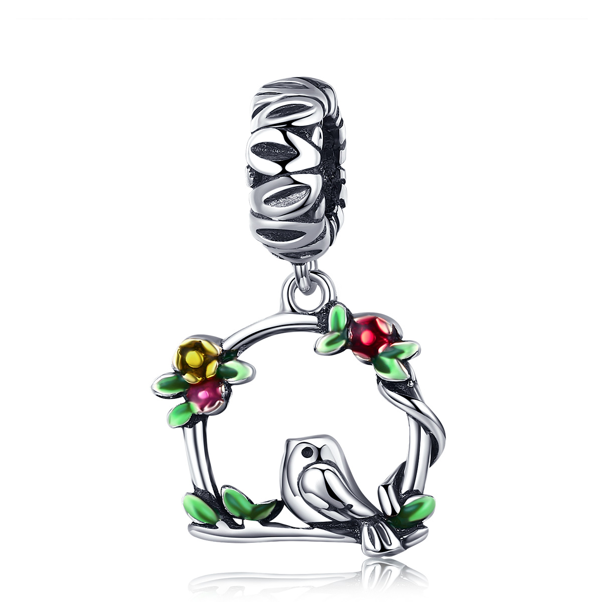 Pandora Style Lente Vogel Hangende Bedel - SCC645