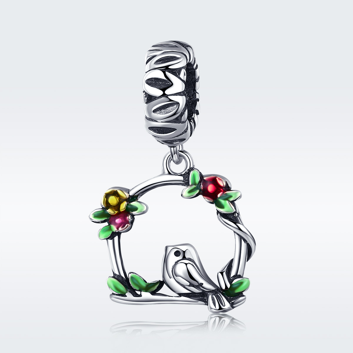 Pandora Style Lente Vogel Hangende Bedel - SCC645