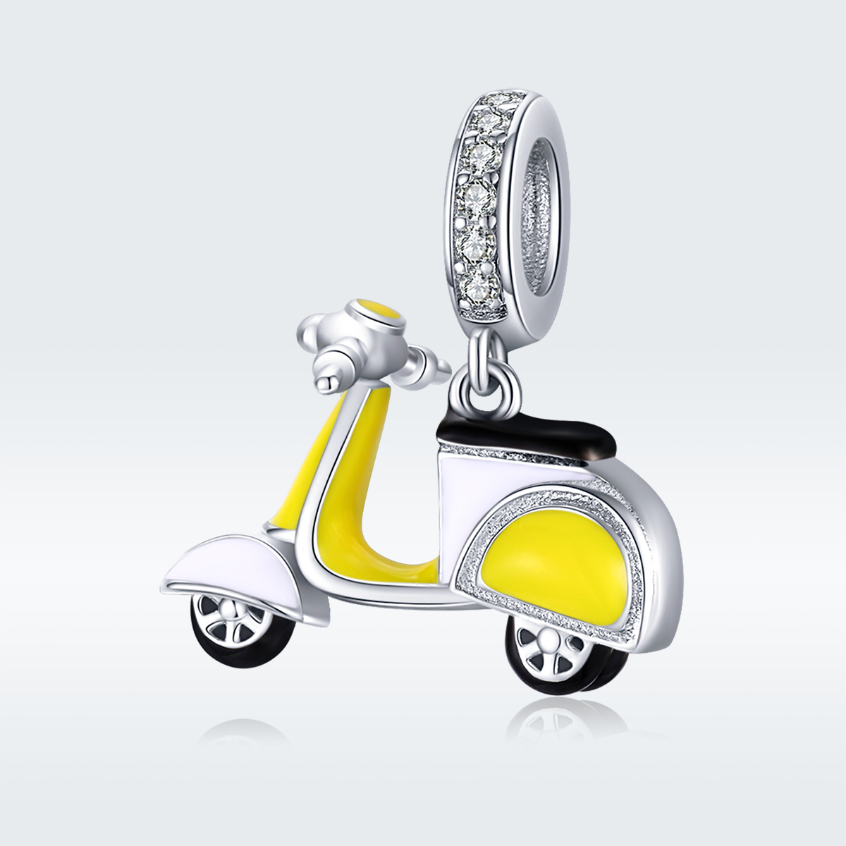 Pandora Style Motorfiets Hangende Bedel - BSC136