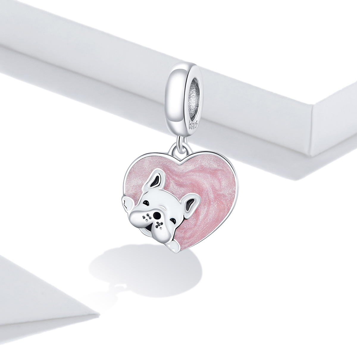 Pandora Style Puppy met liefde Hangende Bedel - BSC360