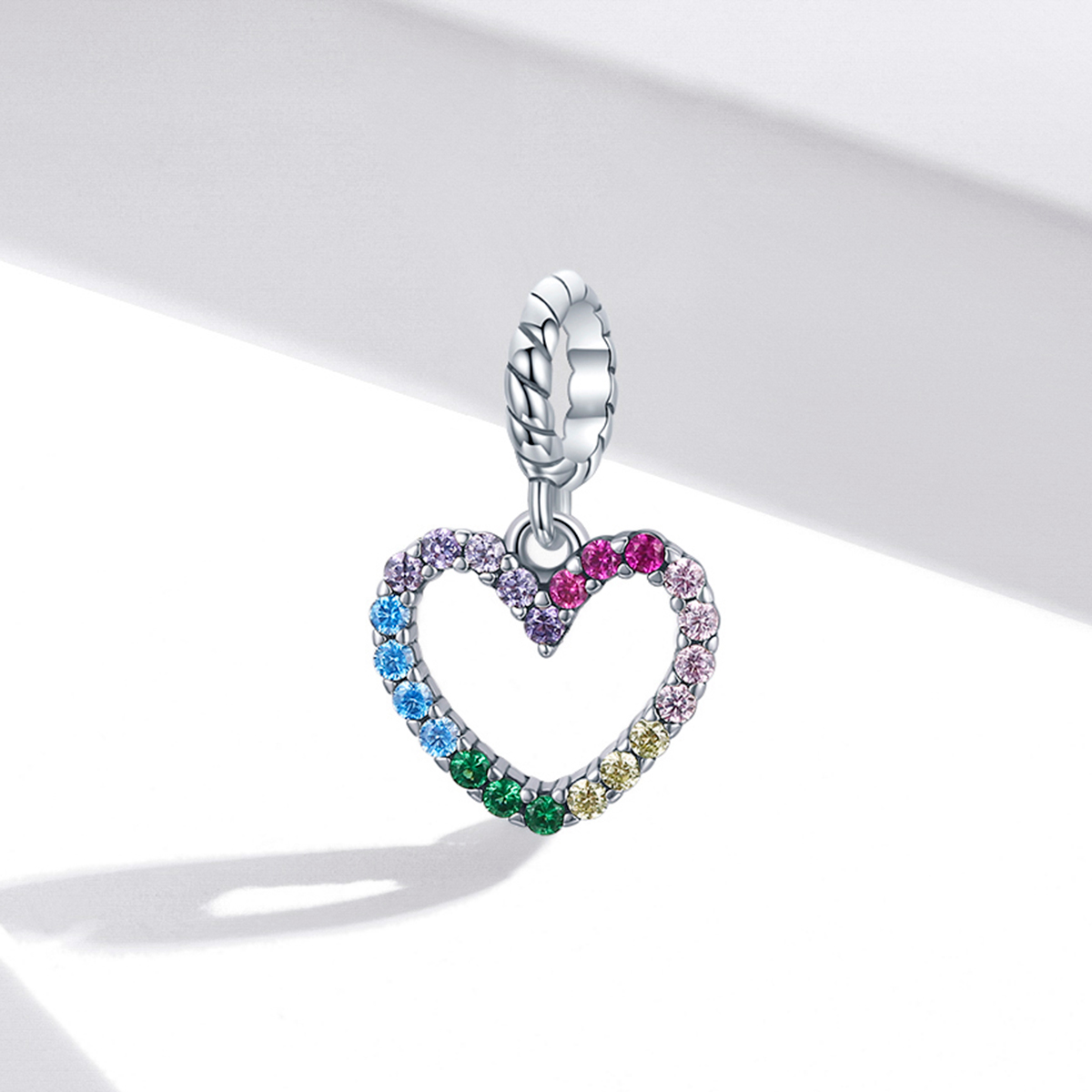 Pandora Style regenboog liefde Hangende Bedel - SCC1851