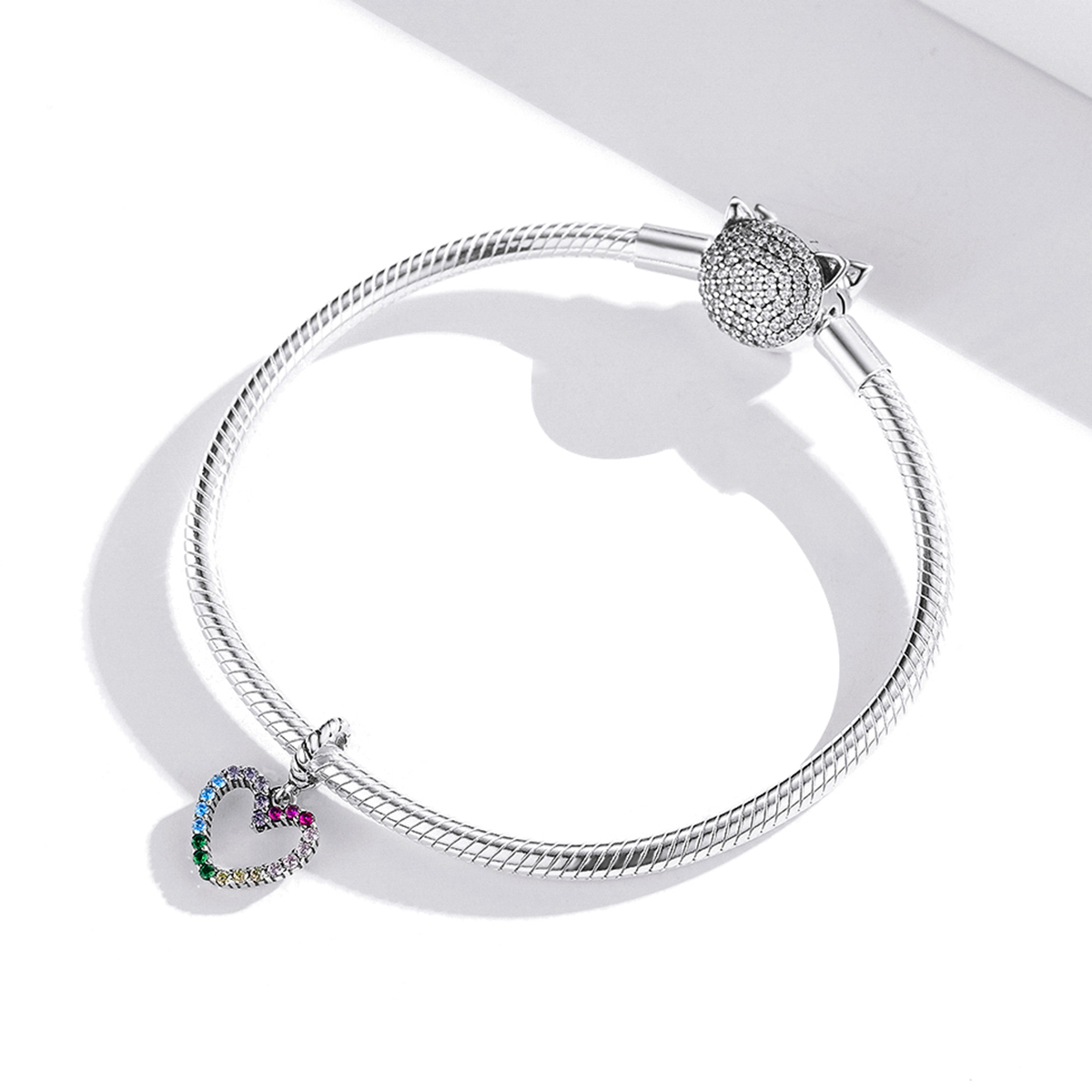 Pandora Style regenboog liefde Hangende Bedel - SCC1851