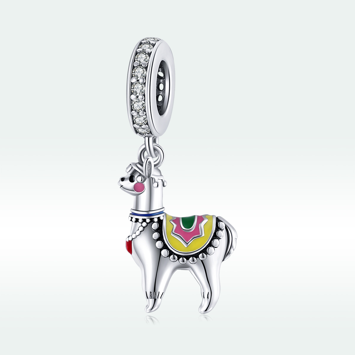 Pandora Style Schattige alpaca Hangende Bedel - SCC1737