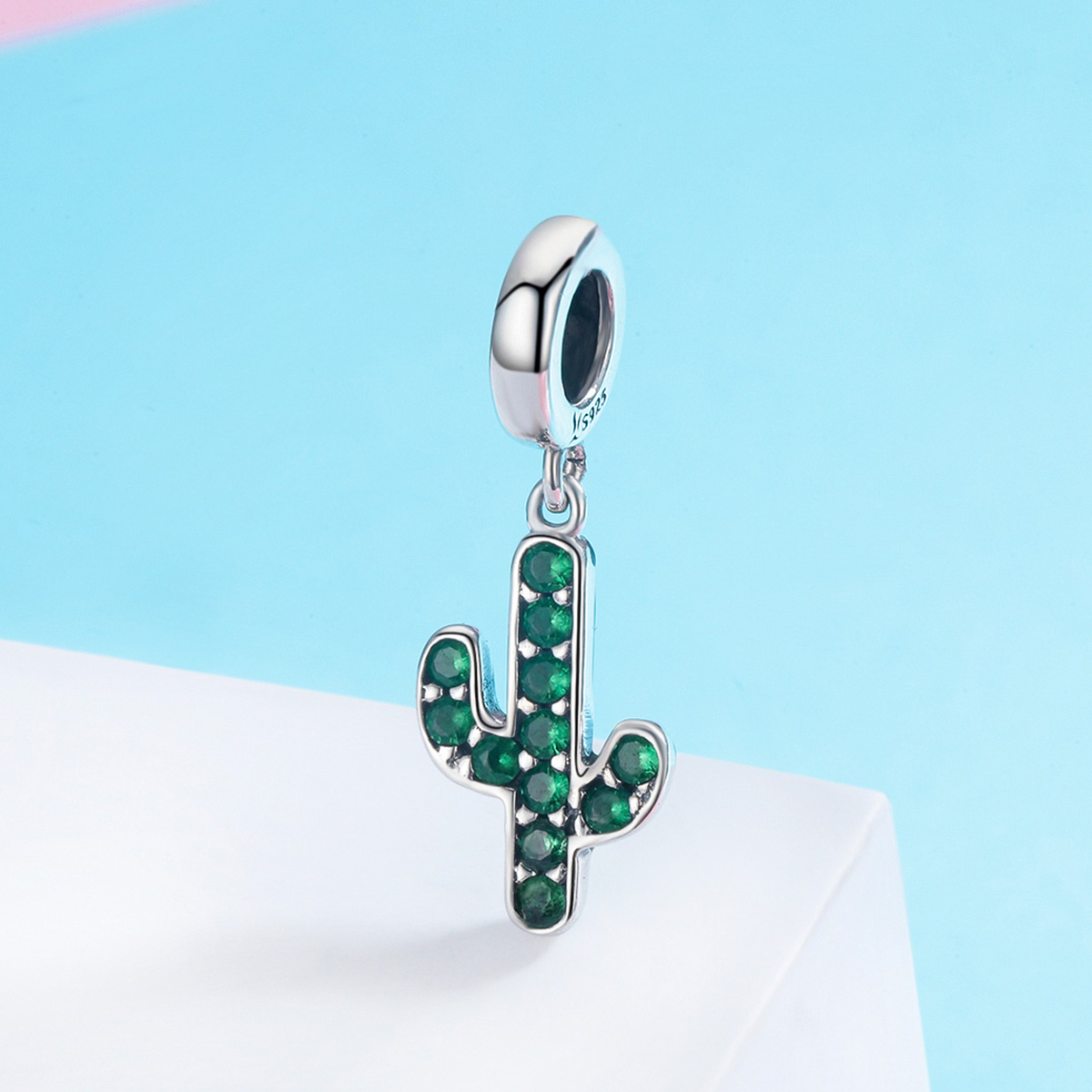 Pandora Style Verse Cactus Hangende Bedel - SCC515