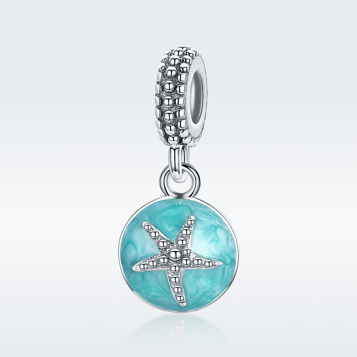 Pandora Style Zomerstijl Blauwe Zee Hangende Bedel - SCC136