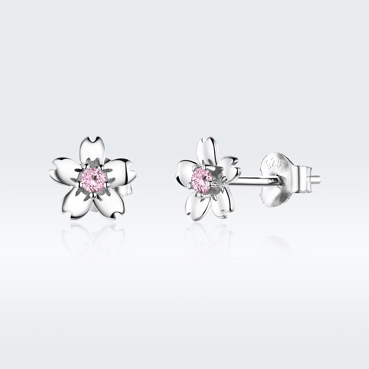 Pandora Style Daisy Bloem Stud Oorknopjes - SCE784