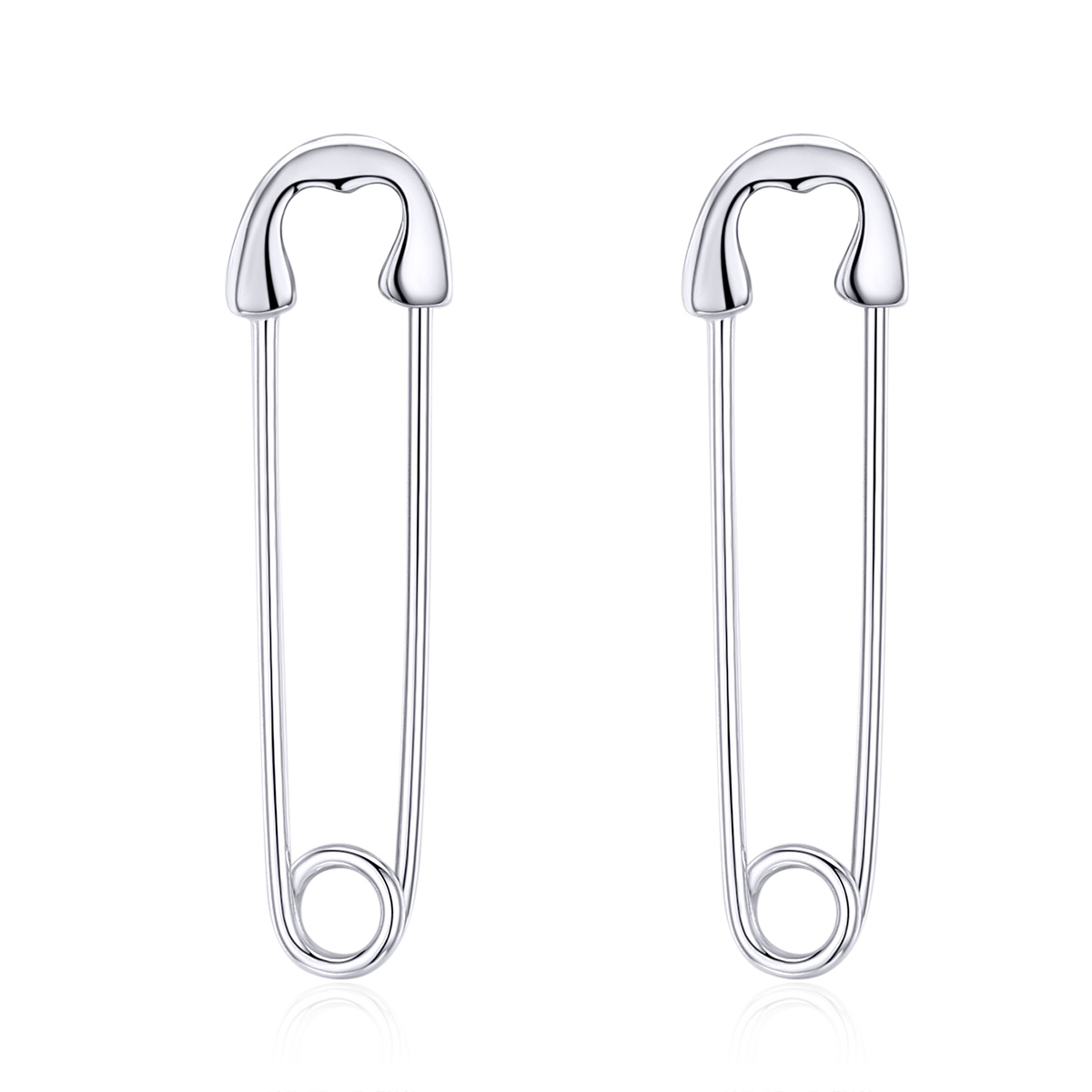 Pandora Style Gelukkig Paperclip Oorknopjes - SCE695-A