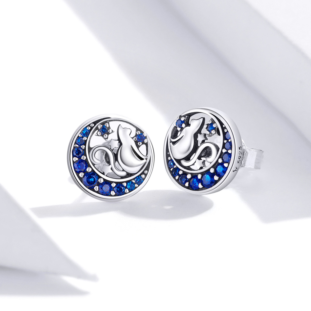 Pandora Style Monn Kitty Oorknopjes - SCE880