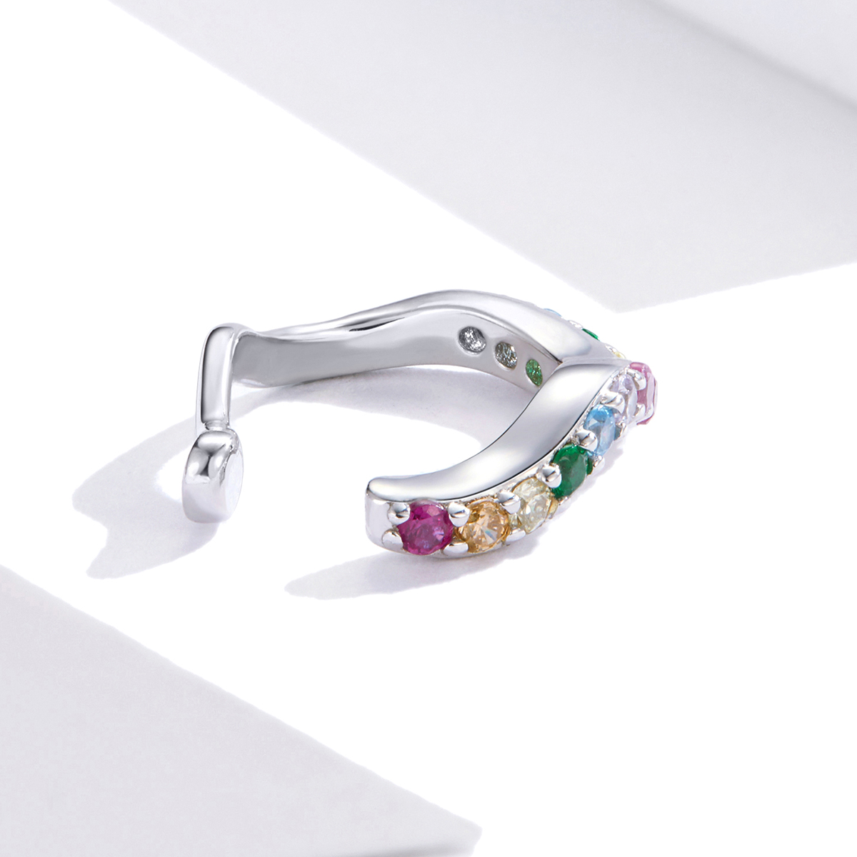 Pandora Style Regenboog Oorclip - SCE894