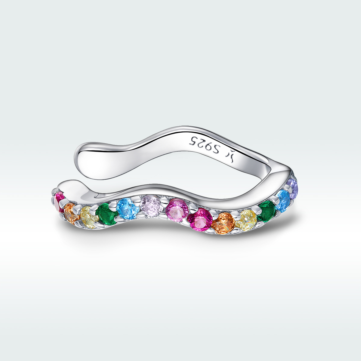 Pandora Style Regenboog Oorclip - SCE894