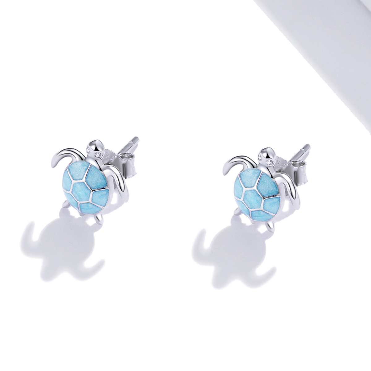 Pandora Style Zeeschildpad Oorknopjes - SCE1035