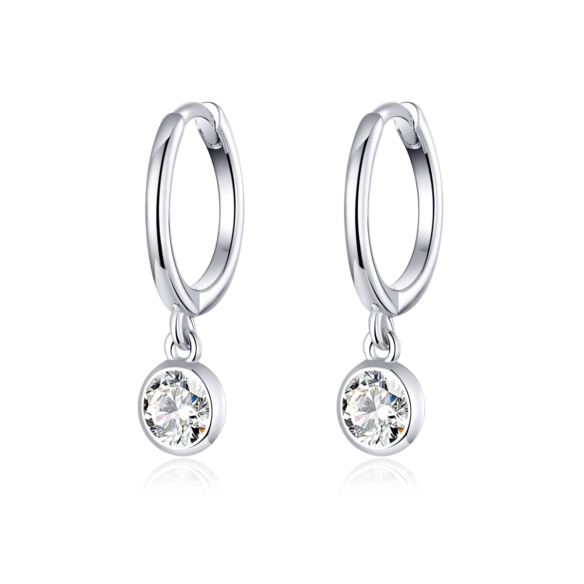 Pandora Style Zirkonia Oorhangers - SCE830