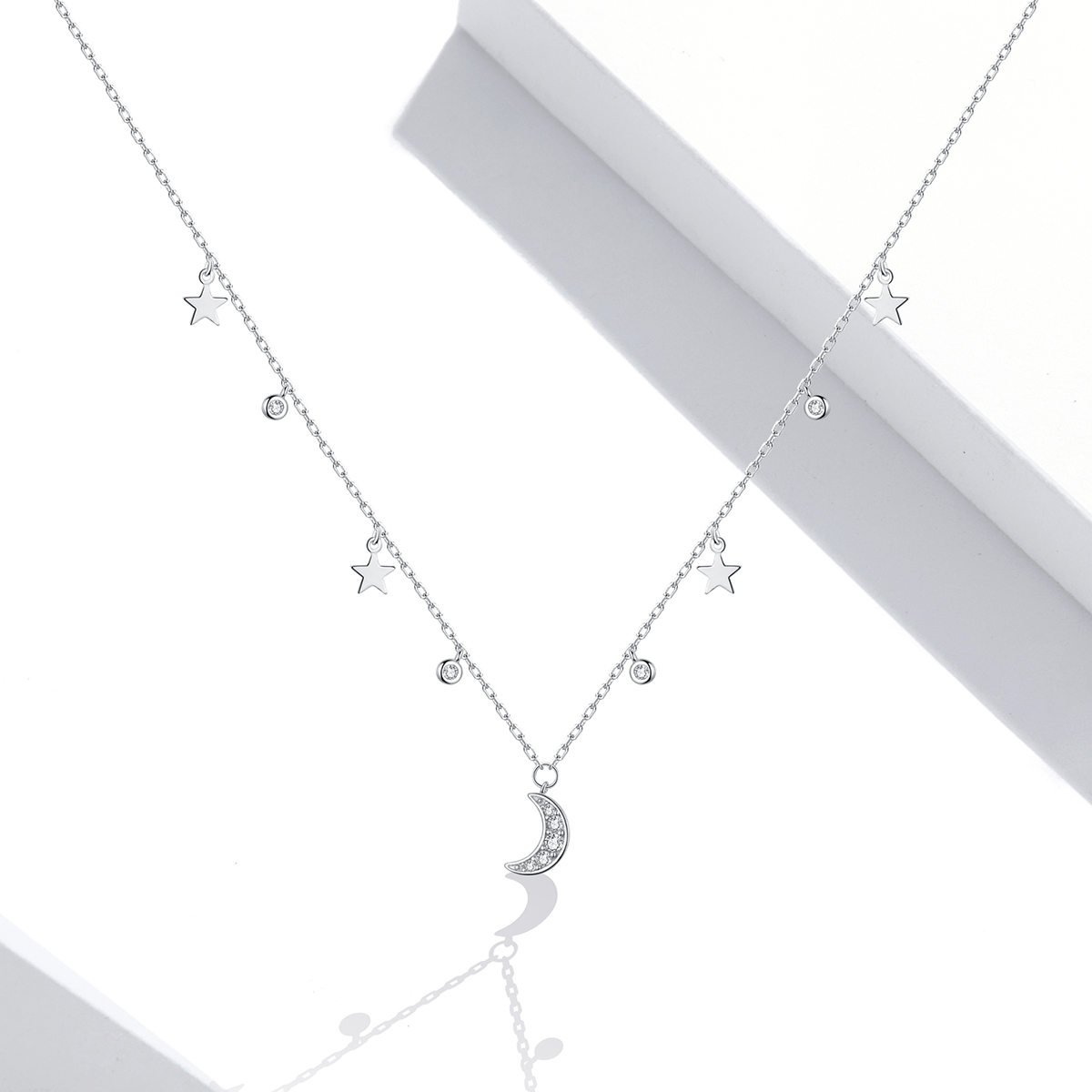 Pandora Style Droom Ster Maan Chain Ketting - SCN420