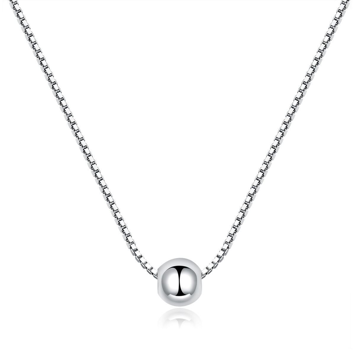 Pandora Style Eenvoudige Boon Chain Ketting - BSN097