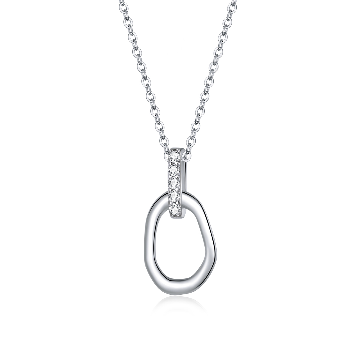 Pandora Style Geometrisch Chain Ketting - SCN440