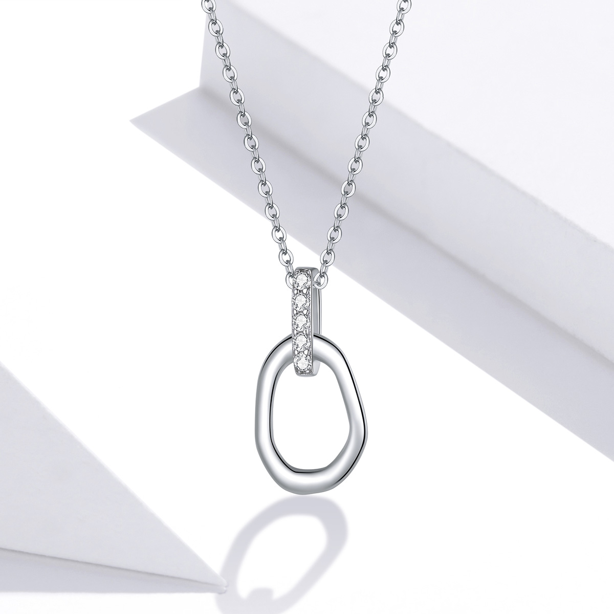 Pandora Style Geometrisch Chain Ketting - SCN440