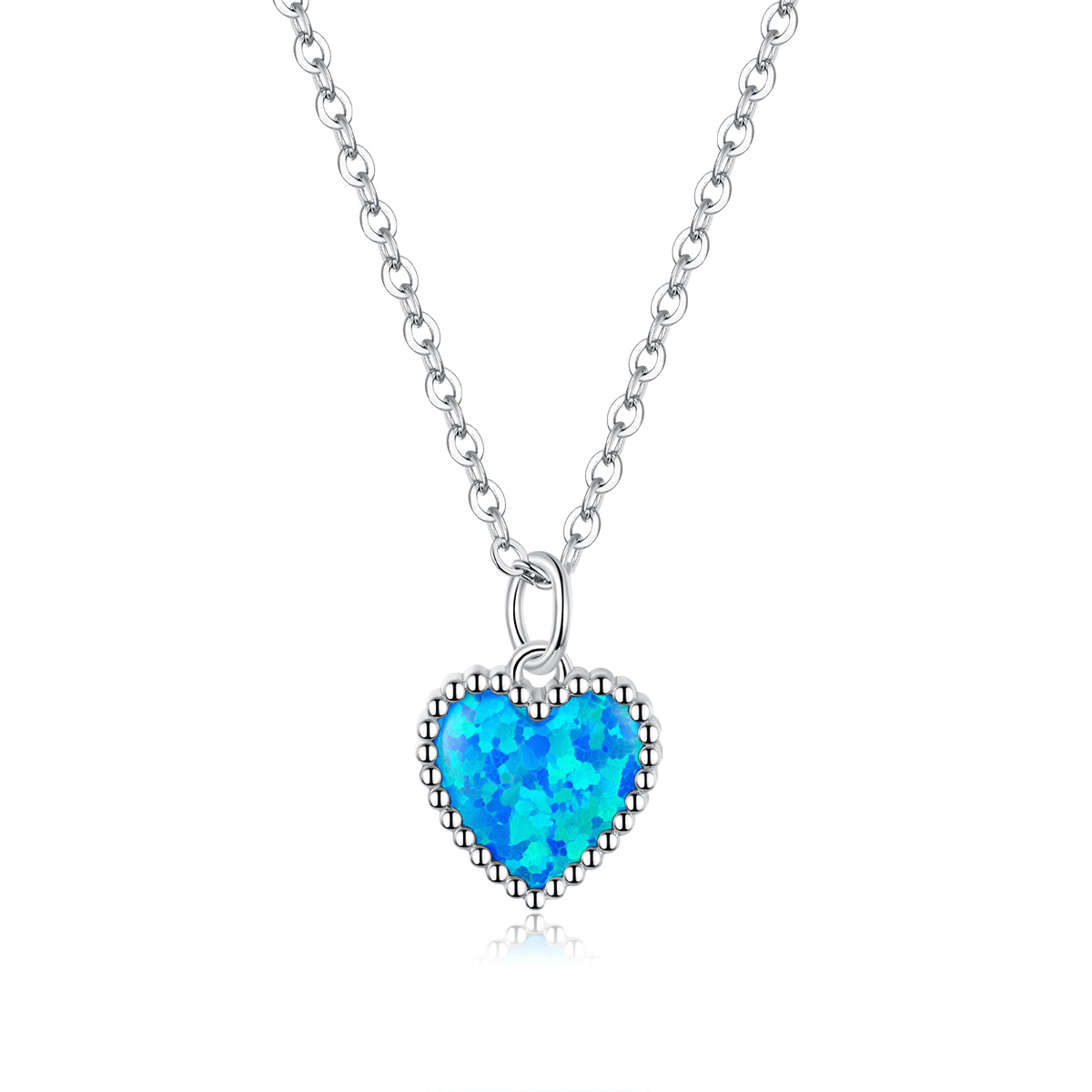 Pandora Style Hart Chain Ketting - SCN413