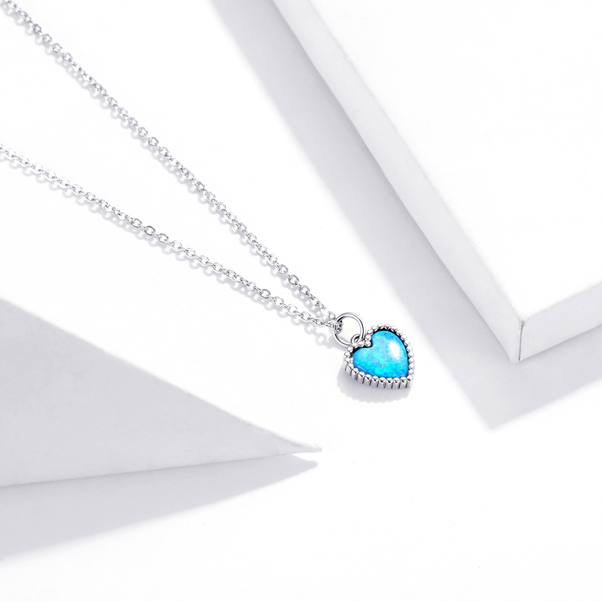 Pandora Style Hart Chain Ketting - SCN413