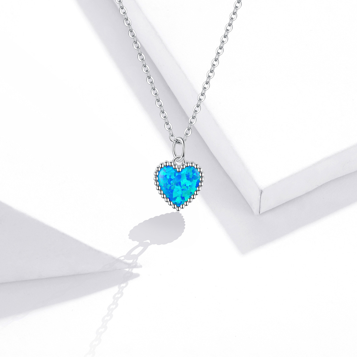 Pandora Style Hart Chain Ketting - SCN413