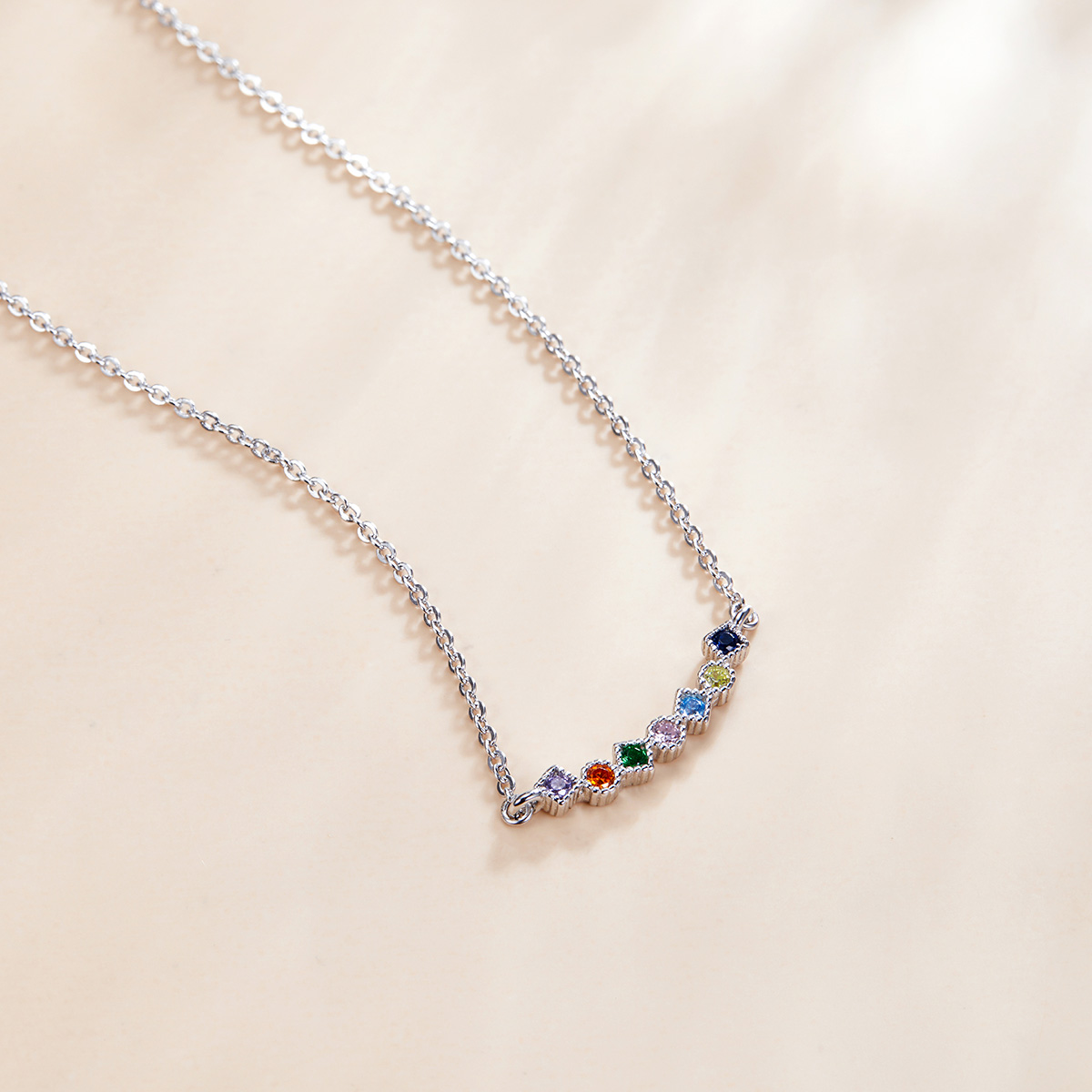 Pandora Style Regenboog Chain Ketting - SCN451