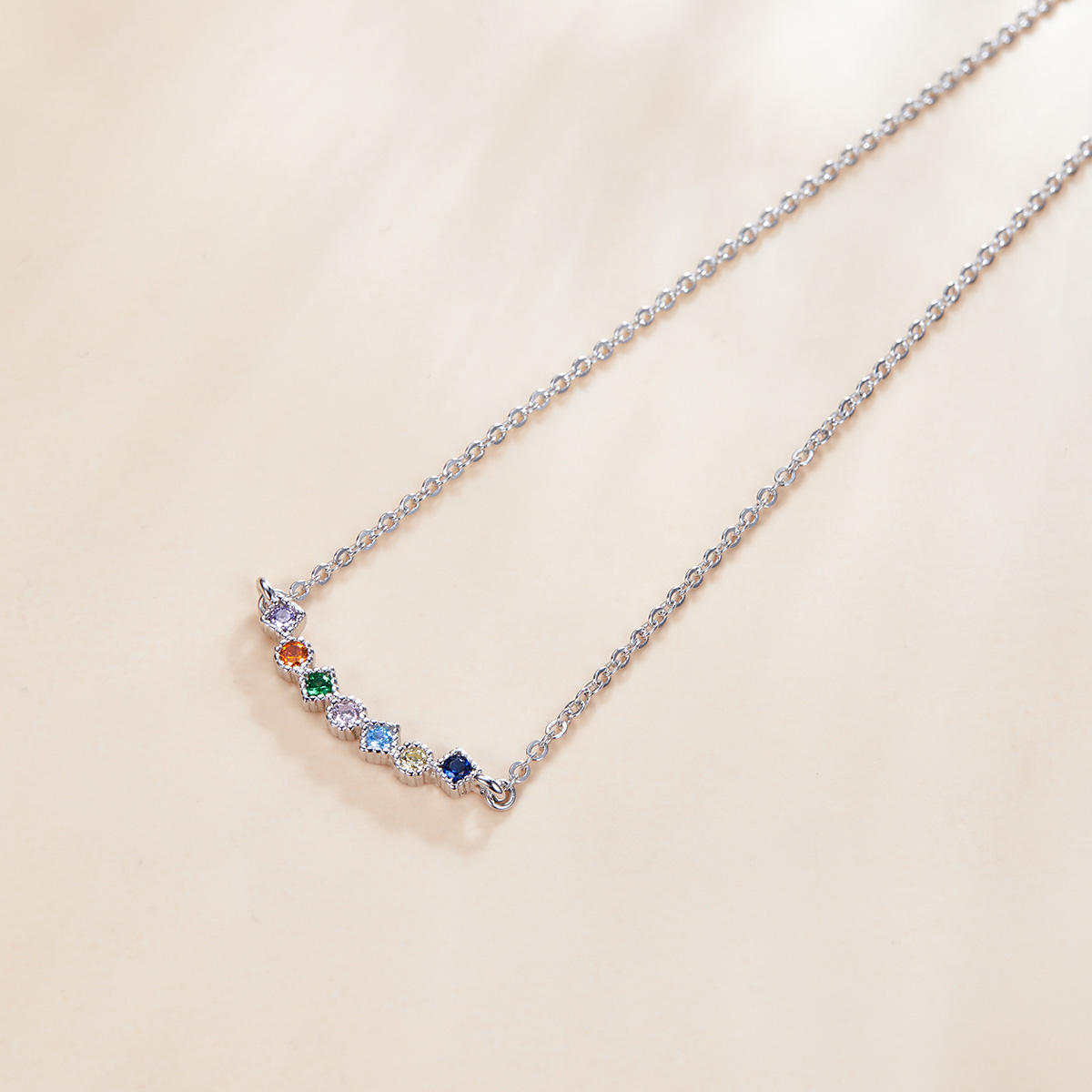 Pandora Style Regenboog Chain Ketting - SCN451