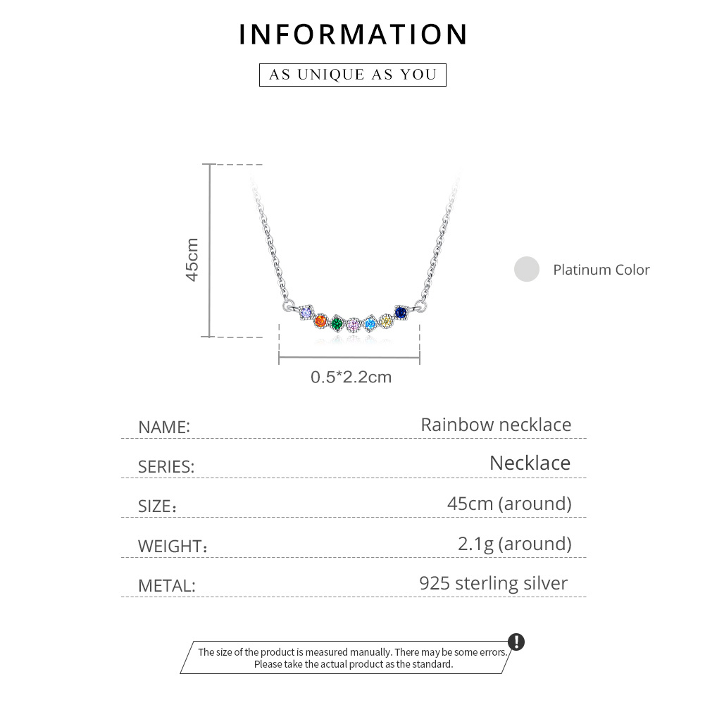 Pandora Style Regenboog Chain Ketting - SCN451