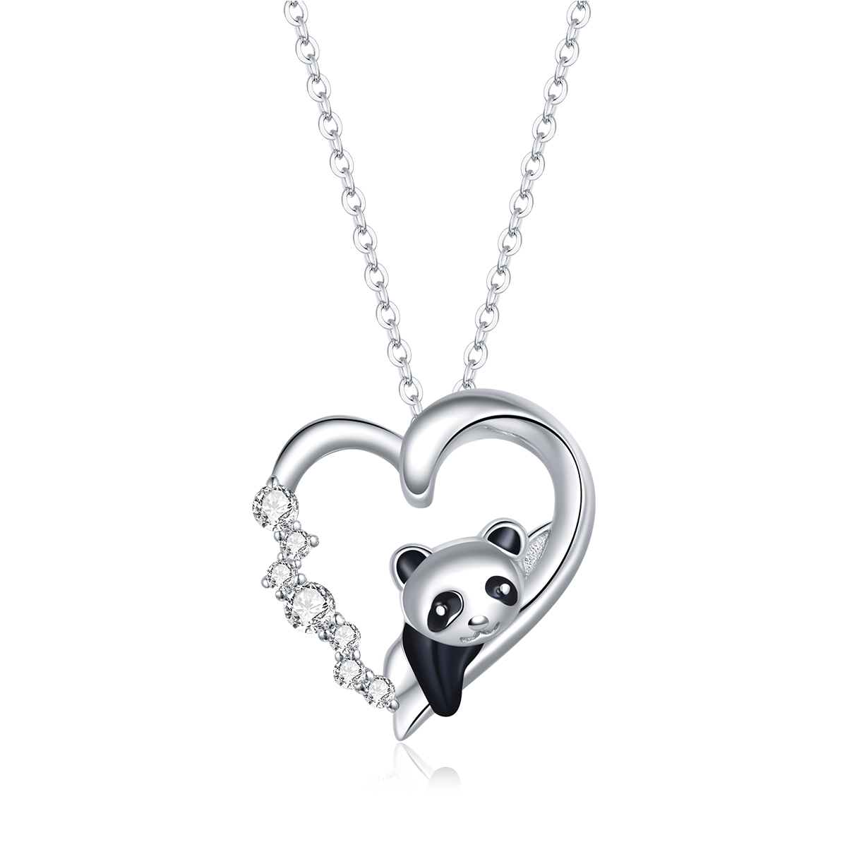 Pandora Style Schattige kattenoren Chain Ketting - SCN453